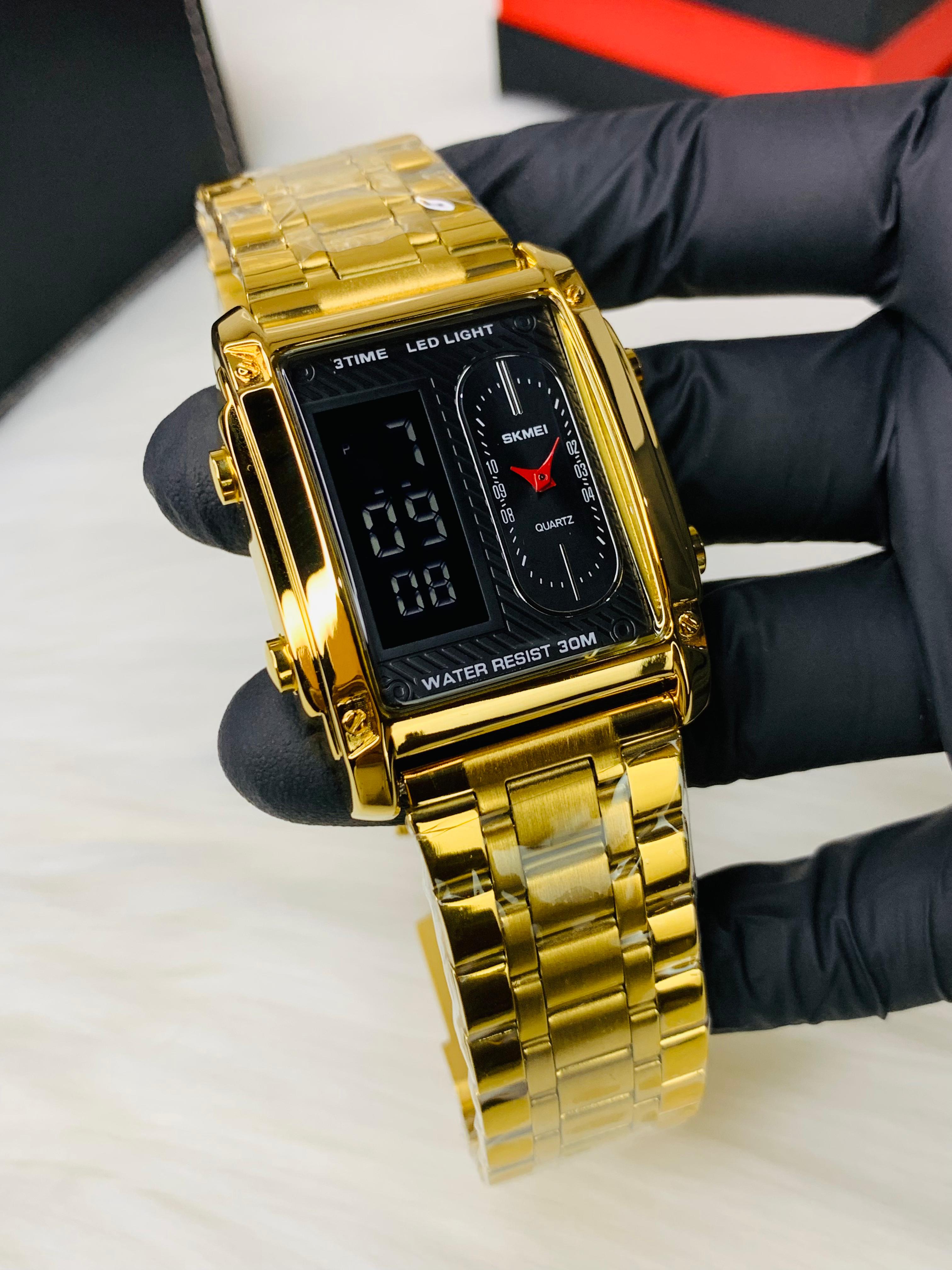 SKMEI BRANDED  Dual Time Unique Design Viral  Watch
