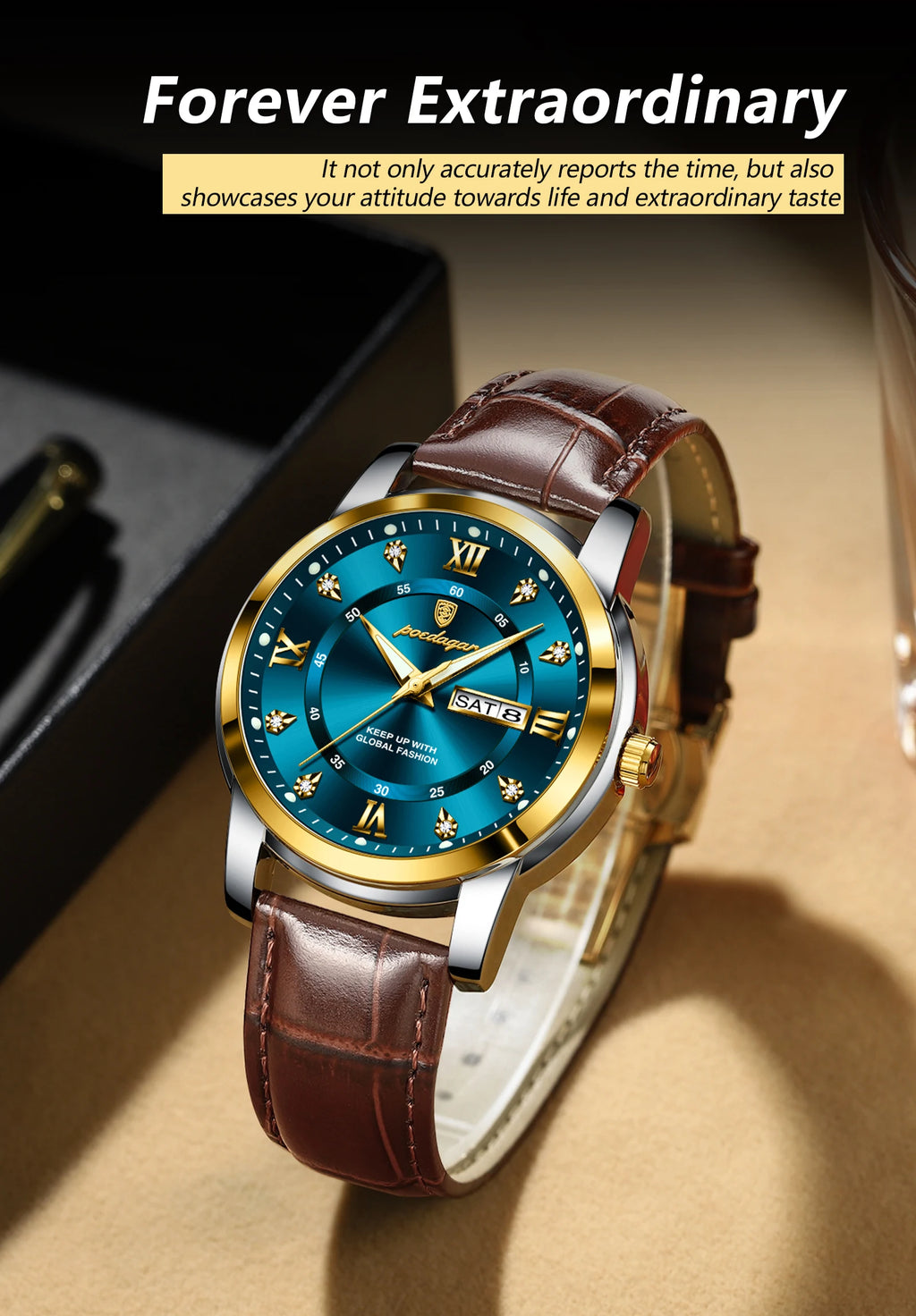POEDAGAR Watch Men 936 Classic (original).