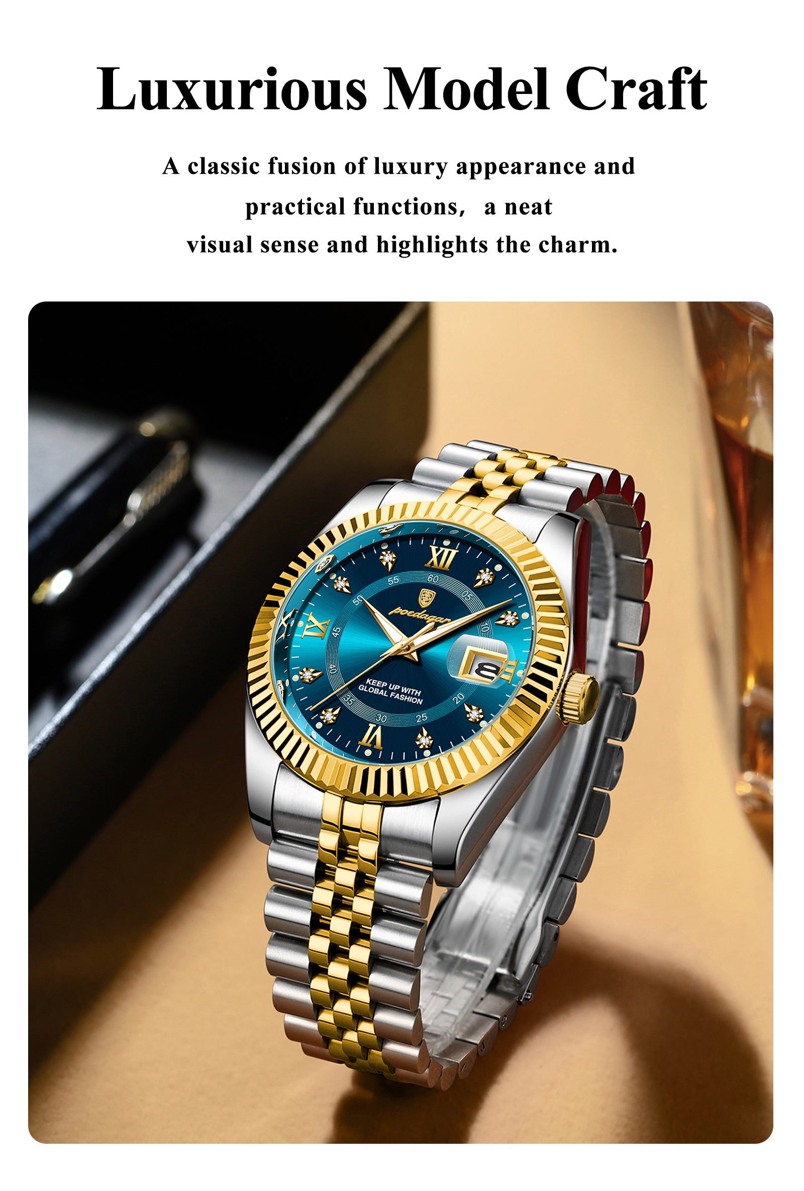 Poedagar Luxury Man Wristwatch