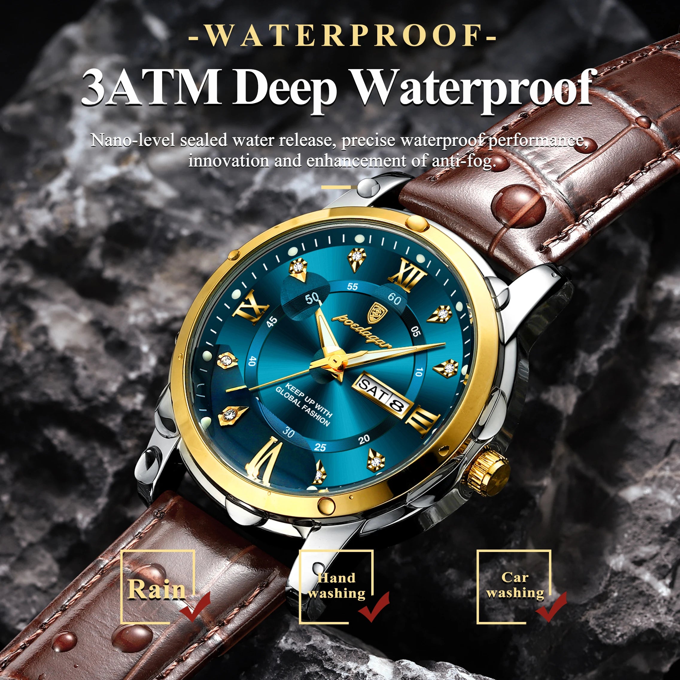 POEDAGAR Watch Men 936 Classic (original).