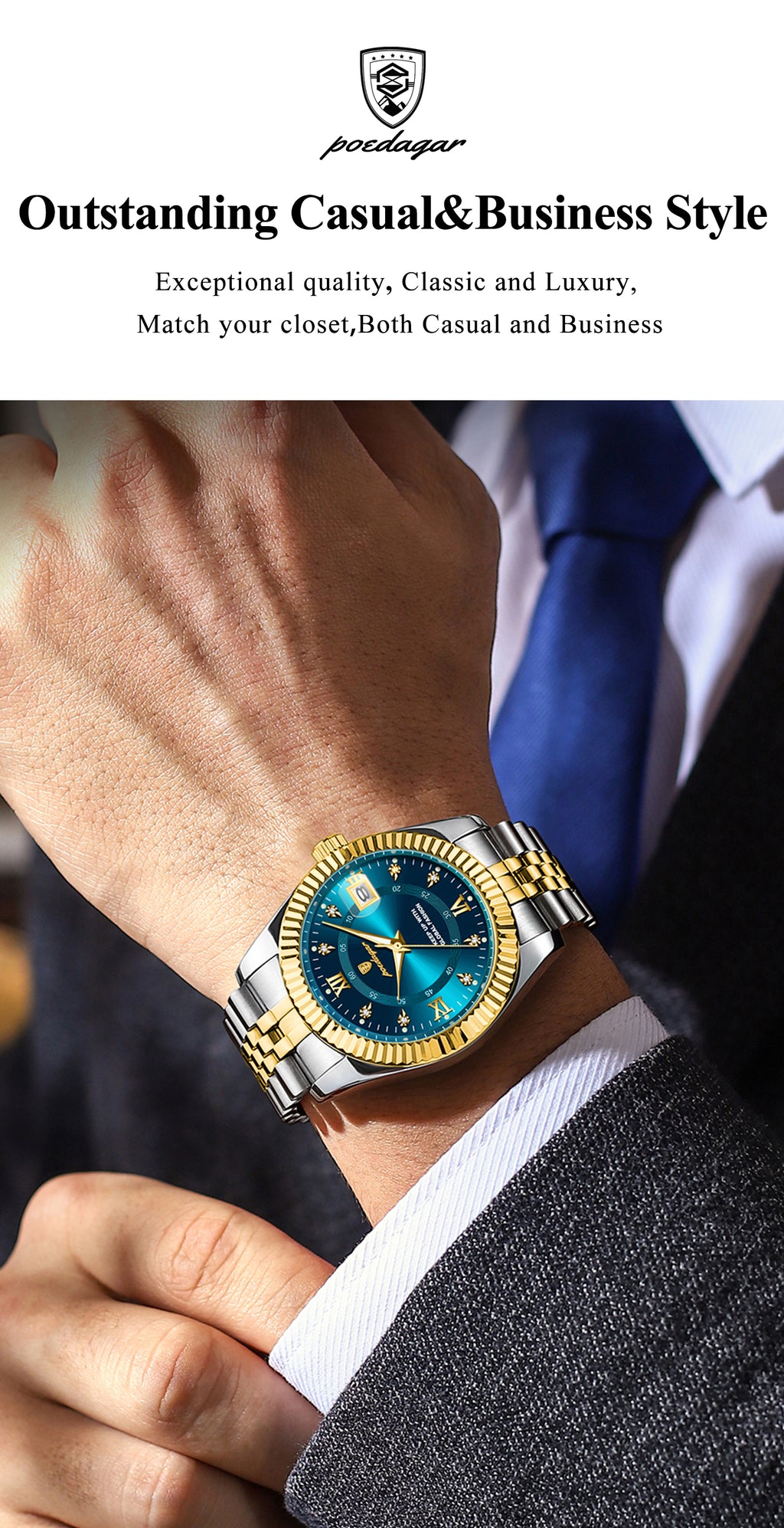 Poedagar Luxury Man Wristwatch