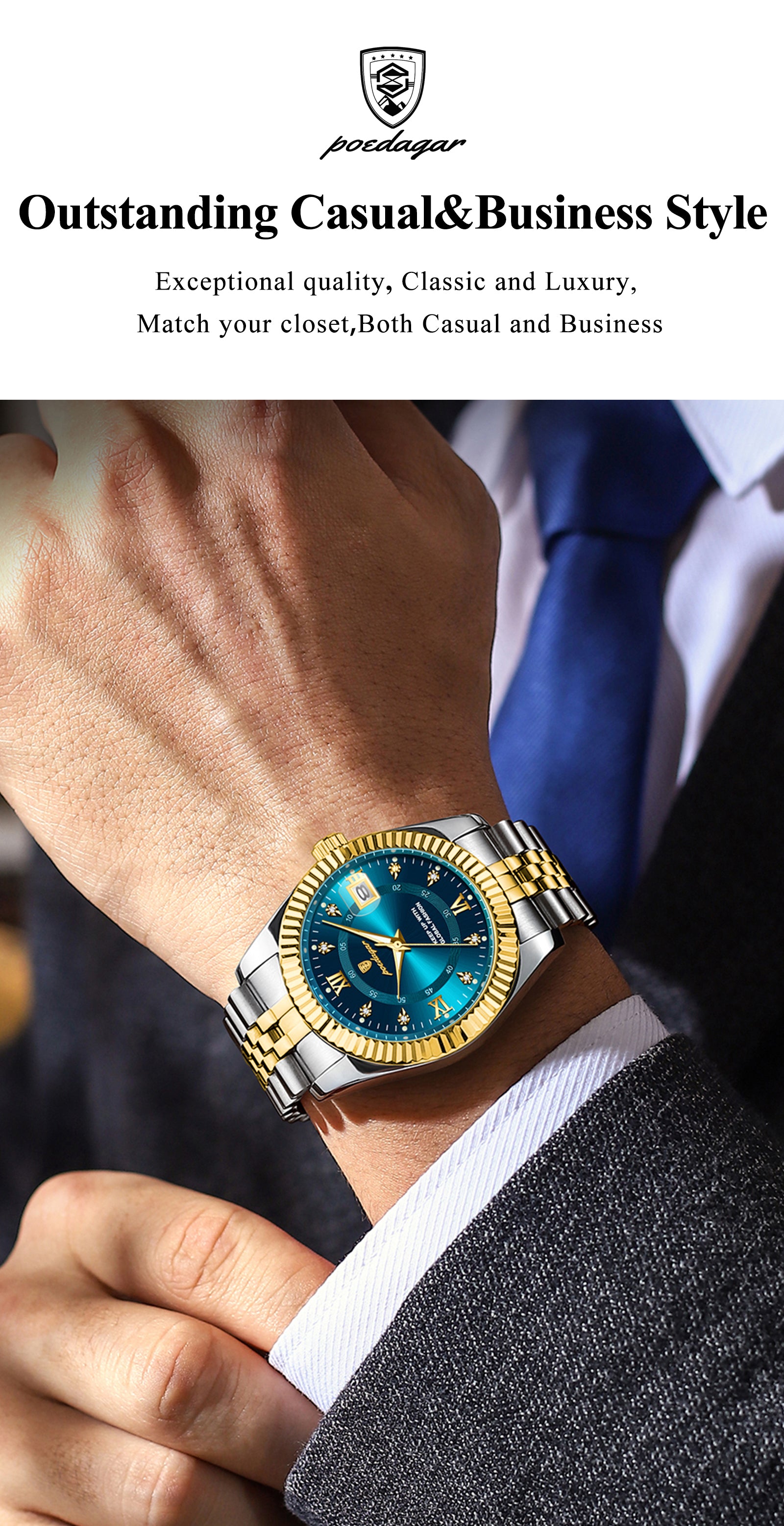 Poedagar Luxury Man Wristwatch