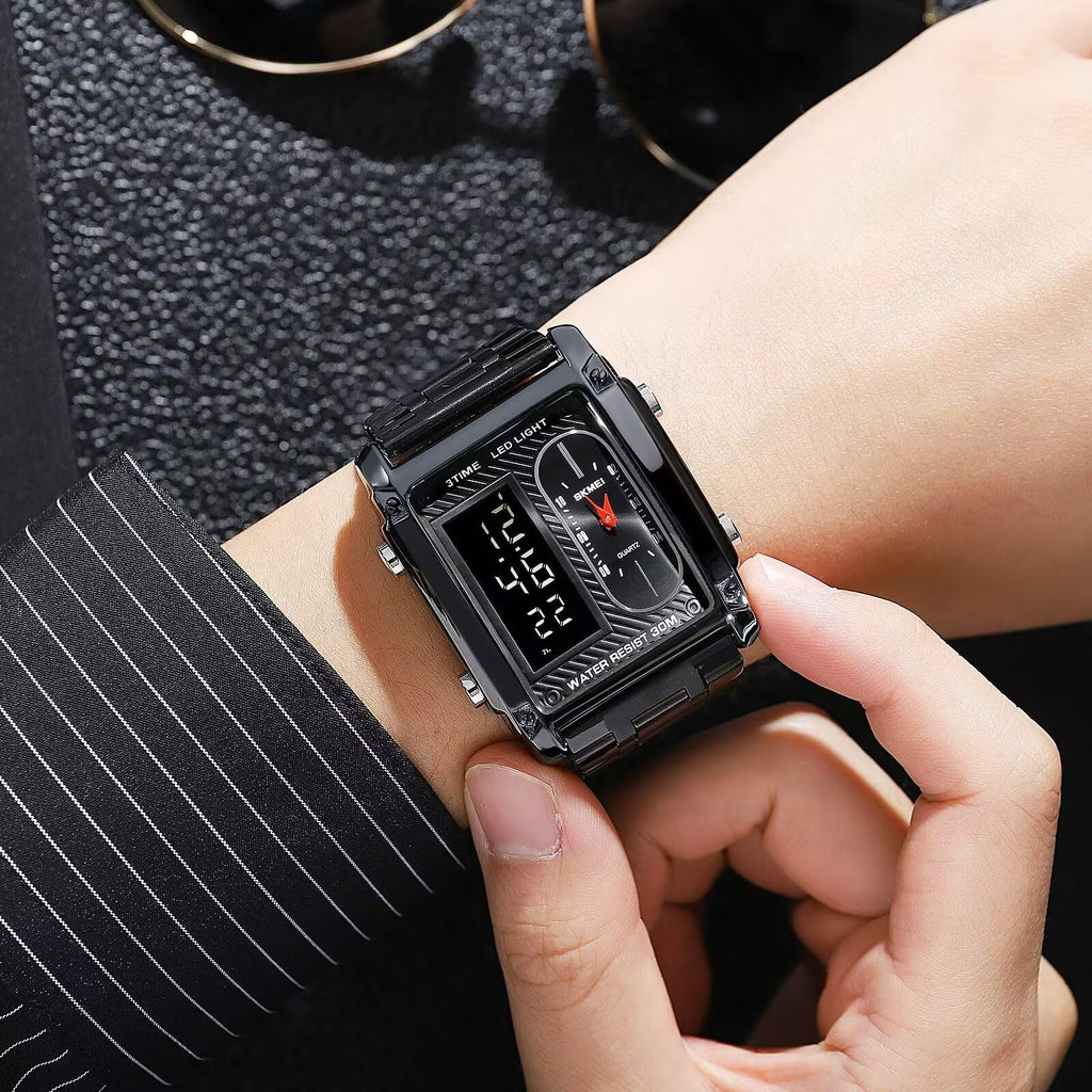 SKMEI BRANDED  Dual Time Unique Design Viral  Watch