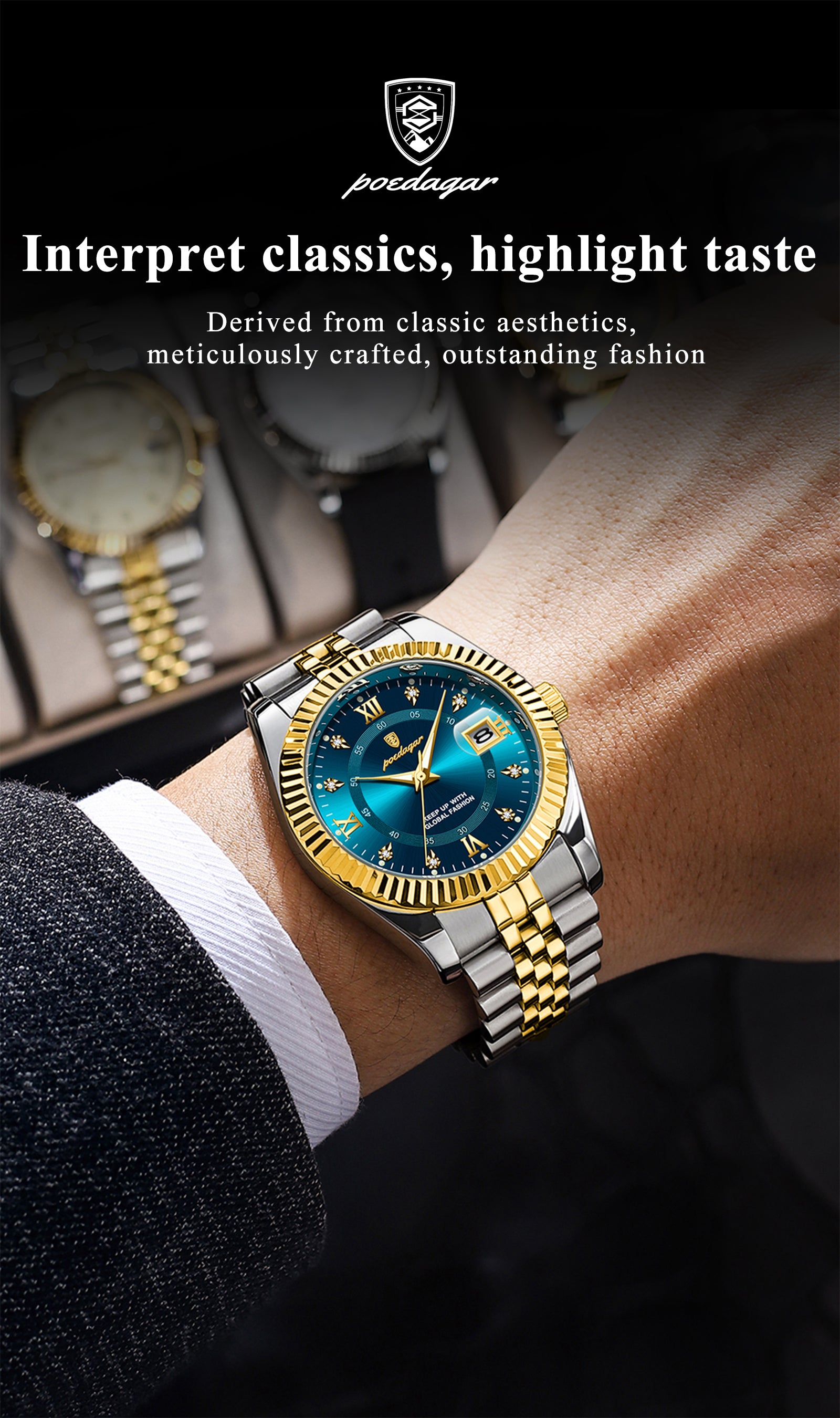 Poedagar Luxury Man Wristwatch
